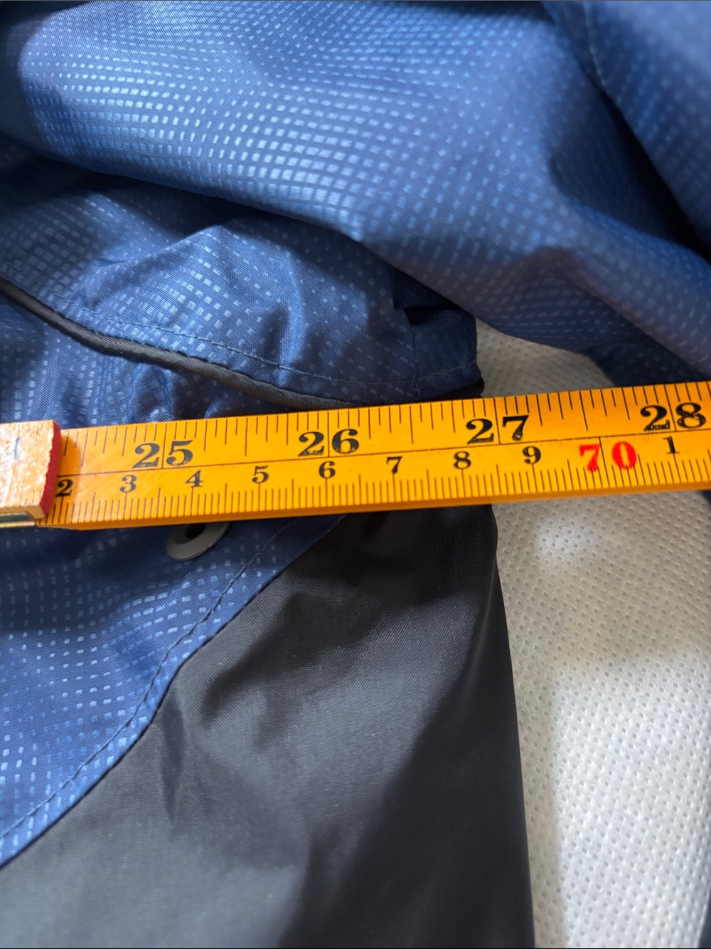 Columbia Royal Blue and Black Hooded Rain Shell - Picture 4 of 6